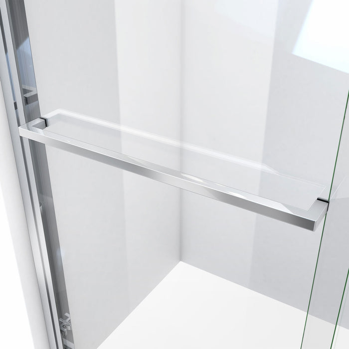 DreamLine SHDR-1854720-01 Duet Plus 50-54" W x 72" H Semi-Frameless Bypass Sliding Shower Door in Chrome