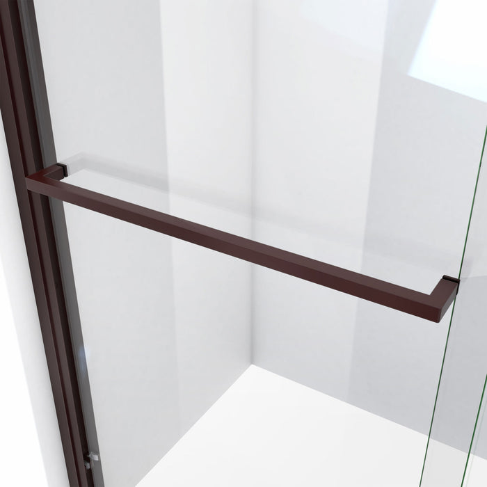 DreamLine SHDR-1860720-06 Duet Plus 56-60" W x 72" H Semi-Frameless Bypass Sliding Shower Door in Oil Rubbed Bronze