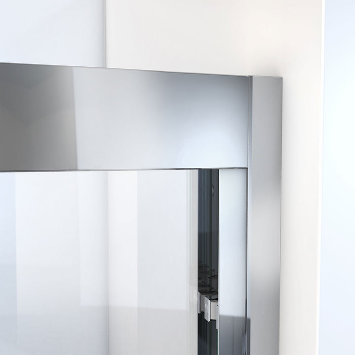 DreamLine SHDR-1860580-01 Duet Plus 55-59" W x 58" H Semi-Frameless Bypass Sliding Tub Door in Chrome