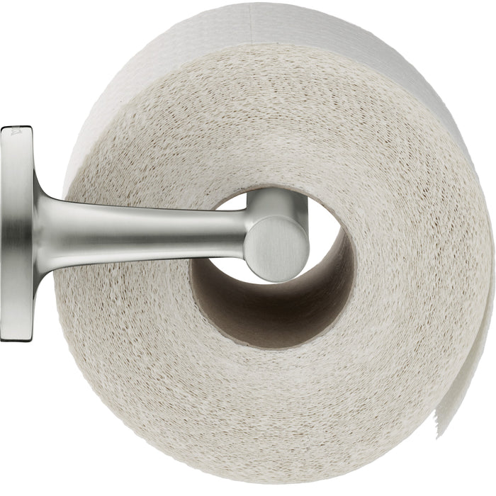 Duravit 0099377000 Starck T Single Roll Toilet Paper Holder in Brushed Nickel