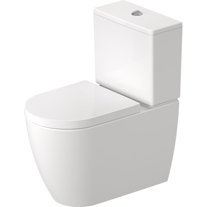 Duravit D4206600 ME by Starck 1.6/0.8 GPF Dual Flush Compact Elongated Two Piece Toilet in White