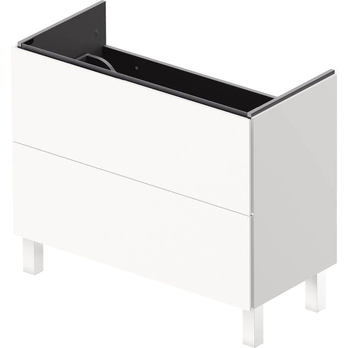 Duravit LC6749018180000 L-Cube 40 1/8" Floorstanding Single Vanity Cabinet in Matte White