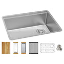 Elkay ECTRU24169RTWC Stainless Steel Single-Bowl Undermount Kitchen Sink Kit