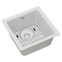 Elkay ELG1616WH0C Quartz Single-Bowl Dual-Mount Bar/Prep Sink Kit