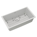 Elkay ELGRU13322WH0C Quartz Single-Bowl Undermount Kitchen Sink Kit