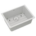 Elkay ELGU2522WH0C Quartz Single-Bowl Undermount Kitchen Sink Kit