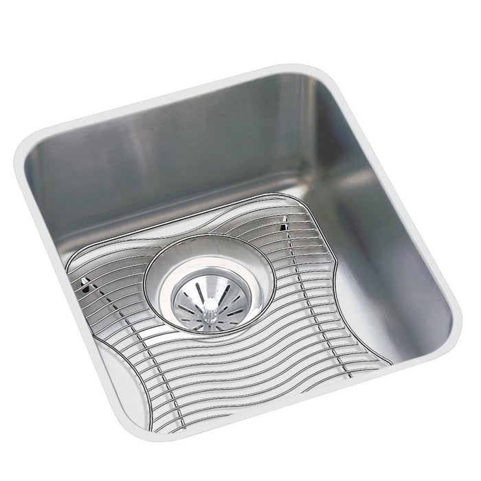 Elkay ELUH1116DBG Stainless Steel Single-Bowl Undermount Kitchen Sink Kit