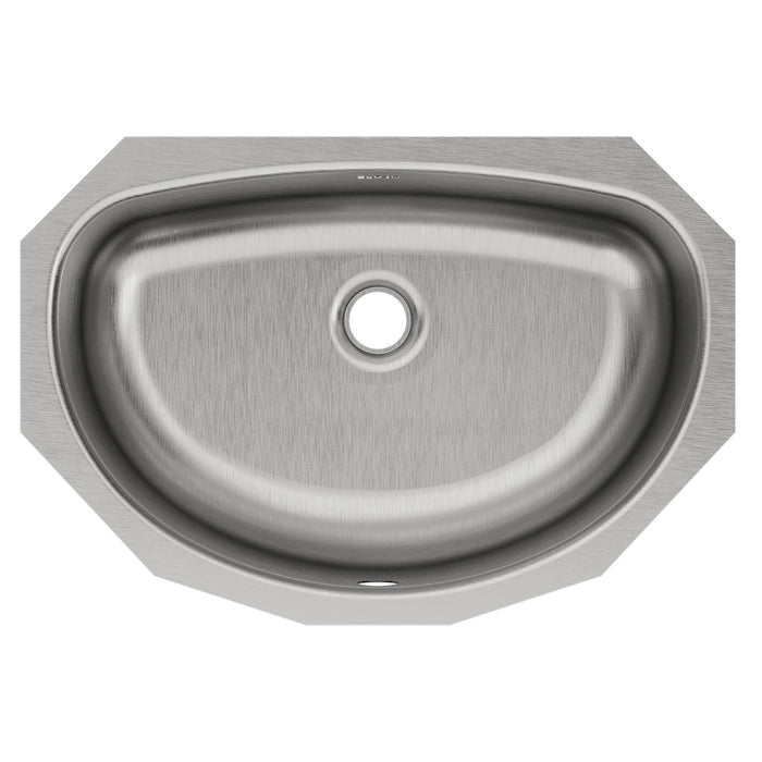 Elkay ELUH1811 19-1/2" x 13-5/16" Stainless Steel Single-Bowl Undermount Bathroom Sink in Lustrous Satin
