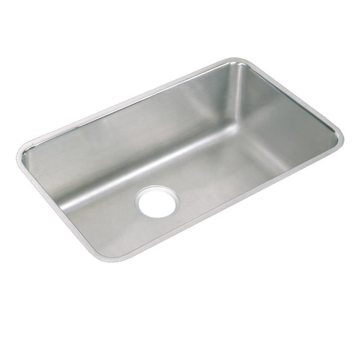 Elkay ELUH281612DBG 30-1/2" x 18-1/2" Stainless Steel Single-Bowl Undermount Kitchen Sink Kit in Lustrous Satin