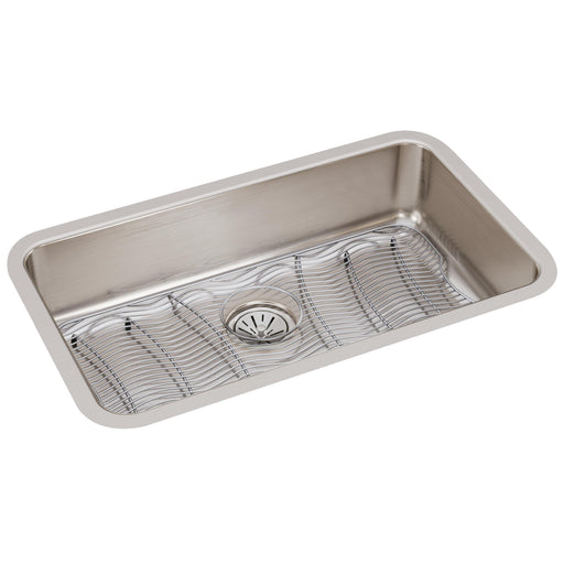 Elkay ELUH2816DBG Stainless Steel Single-Bowl Undermount Kitchen Sink Kit