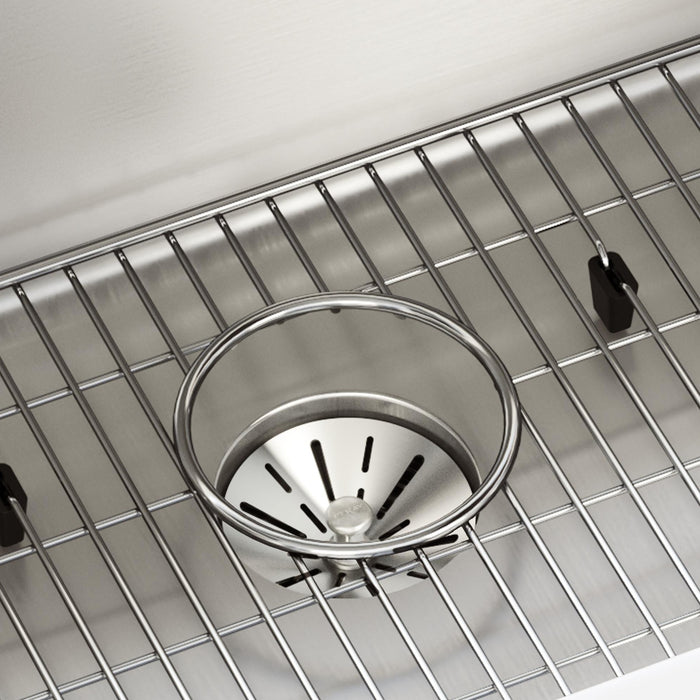 Elkay ELUHH3017TPDBG 32-1/2" x 19-1/2" Stainless Steel Single-Bowl Undermount Kitchen Sink Kit in Luminous Satin