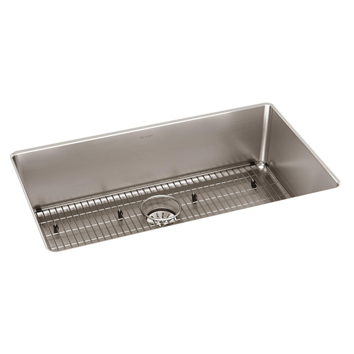 Elkay ELUHH3017TPDBG Stainless Steel Single-Bowl Undermount Kitchen Sink Kit