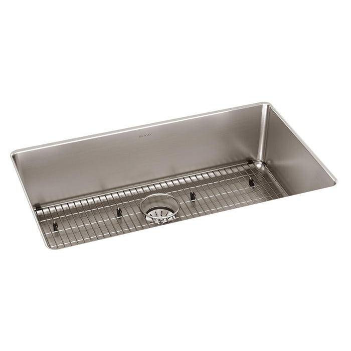 Elkay ELUHH3017TPDBG Stainless Steel Single-Bowl Undermount Kitchen Sink Kit