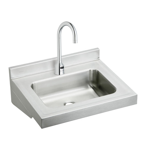 Elkay ELV2219SACC Stainless Steel 1-Hole Single-Bowl Wall-Mount Bathroom Sink Kit