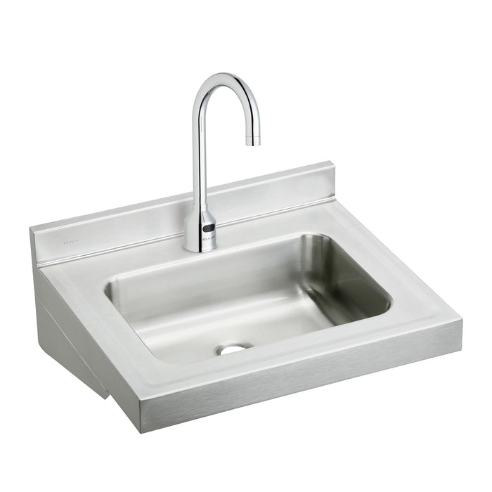 Elkay ELV2219SACC Stainless Steel 1-Hole Single-Bowl Wall-Mount Bathroom Sink Kit