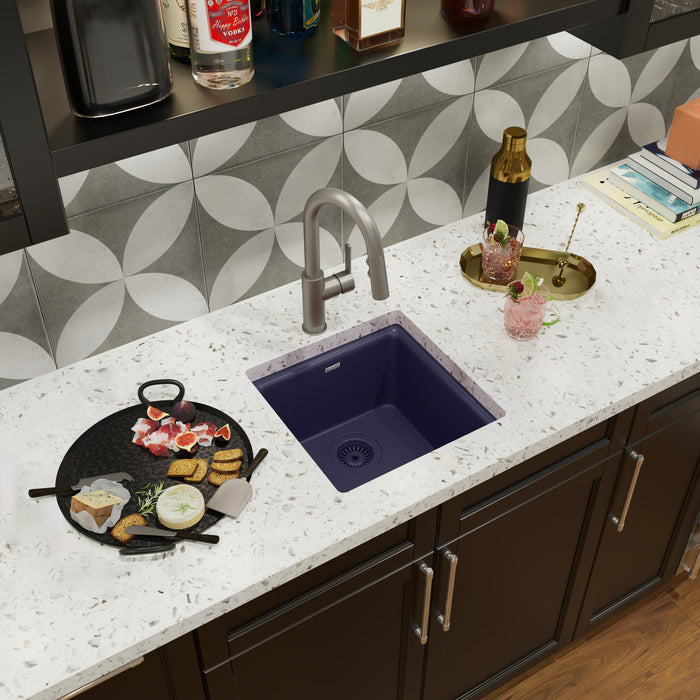Elkay ELX1616JB0 Quartz Single-Bowl Dual-Mount Bar/Prep Sink in Jubilee