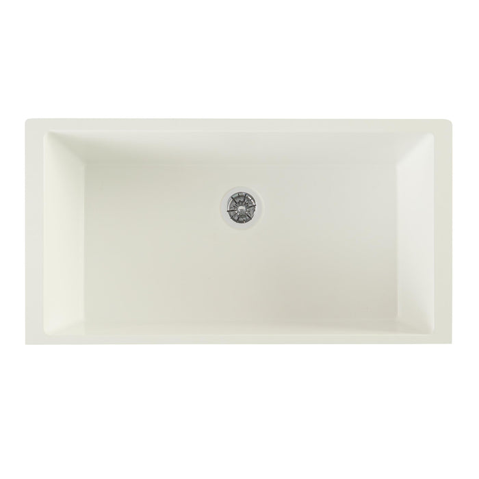 Elkay ELXRUP3620RT0 36" x 20" Quartz Single-Bowl Undermount Kitchen Sink in Ricotta