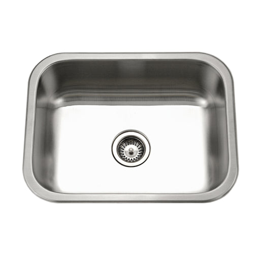 Houzer ES-2408-1 Elite 24" Stainless Steel Undermount Single Bowl Kitchen Sink