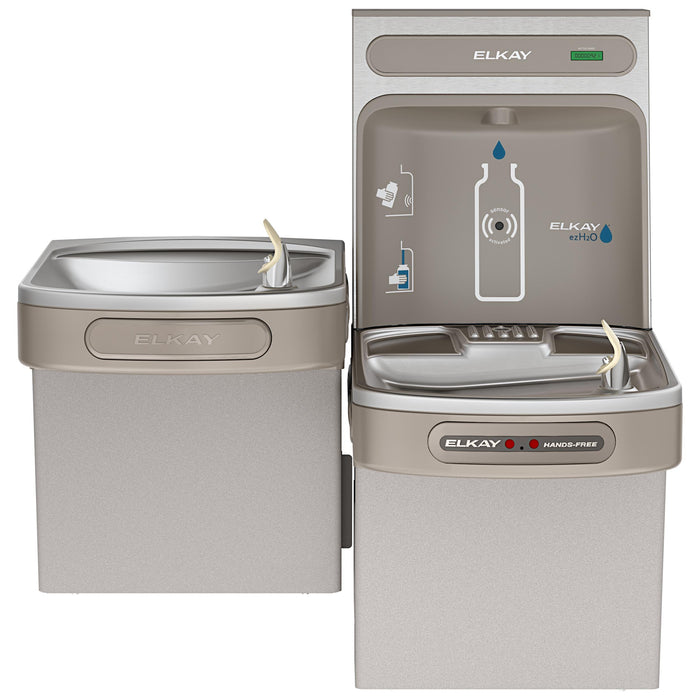 Elkay EZOTL8WSLK Bottle Filling Station with Water Cooler in Light Gray Granite