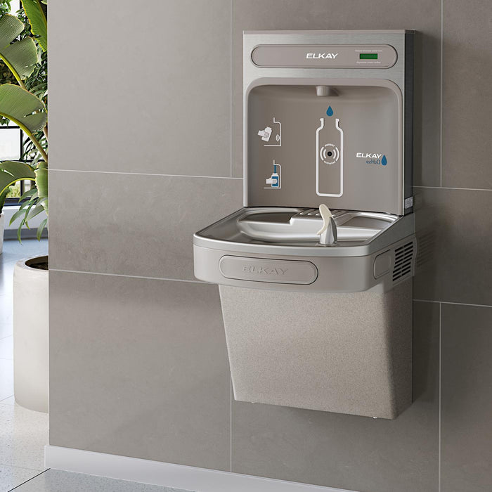 Elkay EZS8WSLK EZH2O Non-Filtered ADA Water Cooler Filling Station, Light Gray
