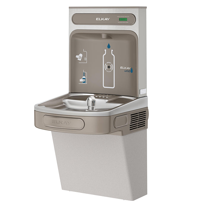 Elkay EZSDWSVRLK Bottle Filling Station with Water Cooler in Light Gray Granite