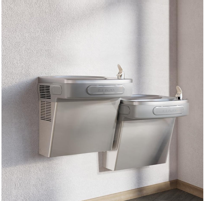 Elkay EZSTL8LC Bi-Level ADA Wall Mount Water Cooler Non-Filtered Drinking Fountain
