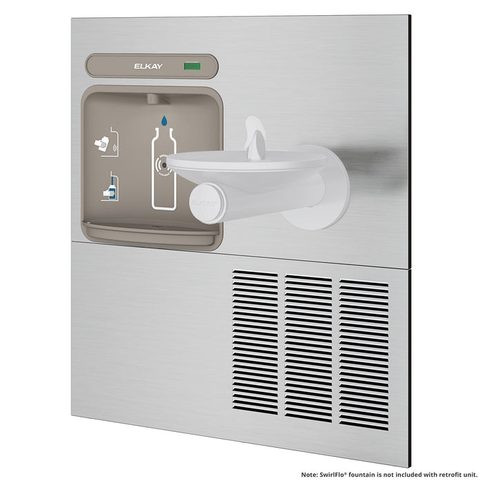 Elkay EZWS-ERPB8-RF Bottle Filling Station with Drinking Fountain in Stainless Steel