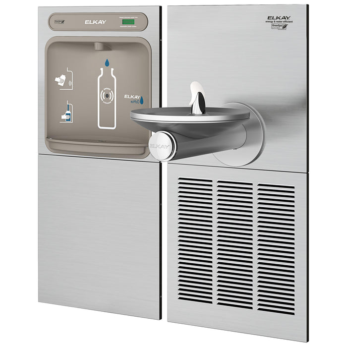 Elkay EZWS-SFGRN8K Bottle Filling Station with Drinking Fountain in Stainless Steel