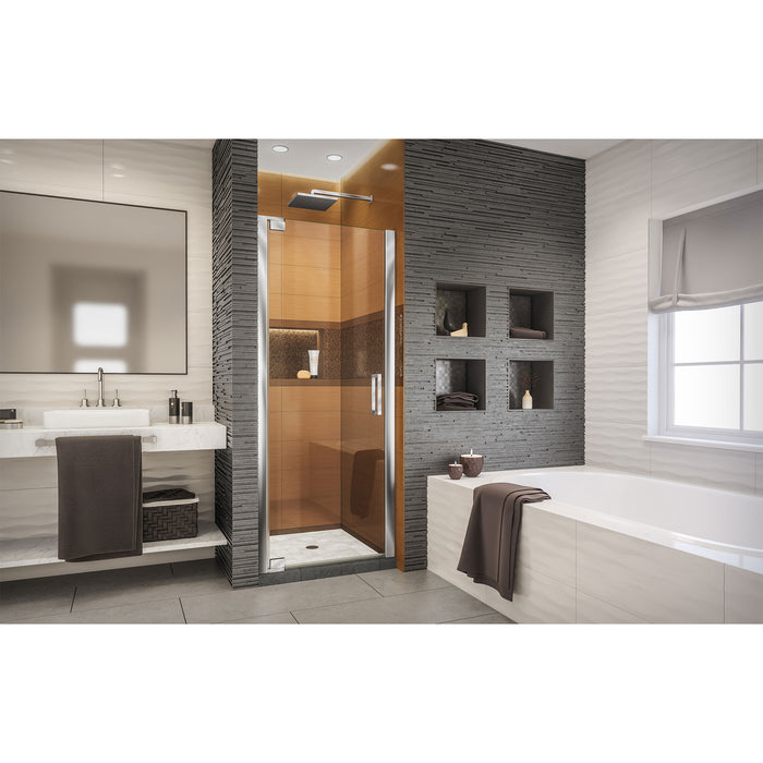 DreamLine SHDR-4334000-01 Elegance-LS 34 - 36"W x 72"H Frameless Pivot Shower Door in Chrome