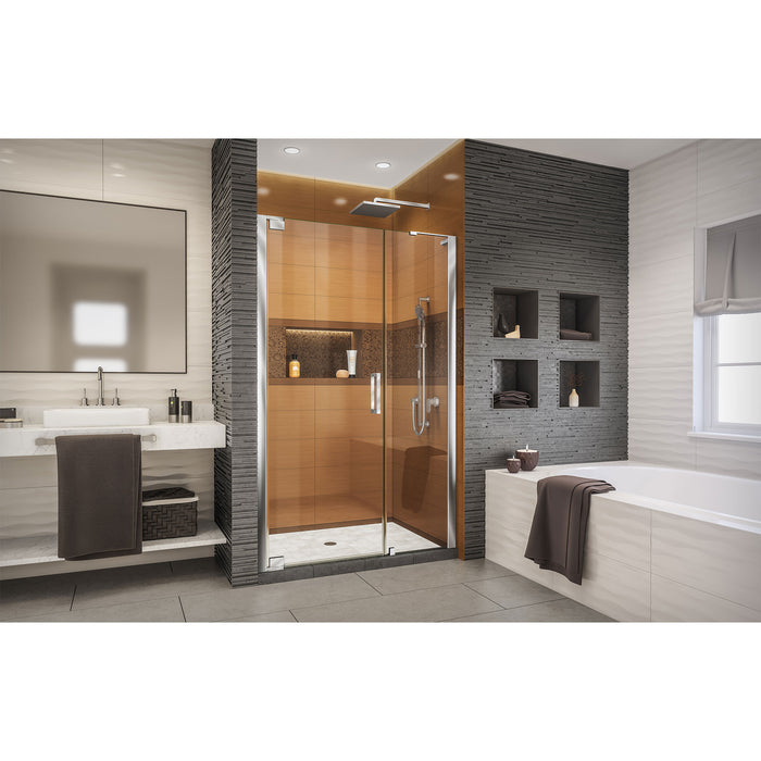 DreamLine SHDR-4328180-01 Elegance-LS 44 3/4 - 46 3/4"W x 72"H Frameless Pivot Shower Door in Chrome