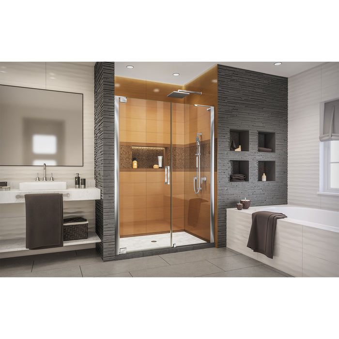 DreamLine SHDR-4330240-01 Elegance-LS 52 1/2 - 54 1/2"W x 72"H Frameless Pivot Shower Door in Chrome
