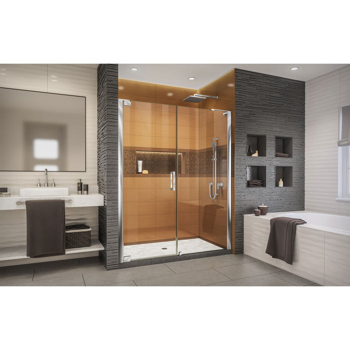 DreamLine SHDR-4327300-01 Elegance-LS 55 - 57"W x 72"H Frameless Pivot Shower Door in Chrome