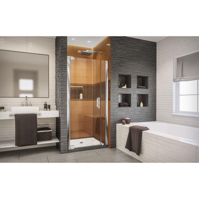 DreamLine SHDR-4325060-01 Elegance-LS 29 1/4 - 31 1/4"W x 72"H Frameless Pivot Shower Door in Chrome