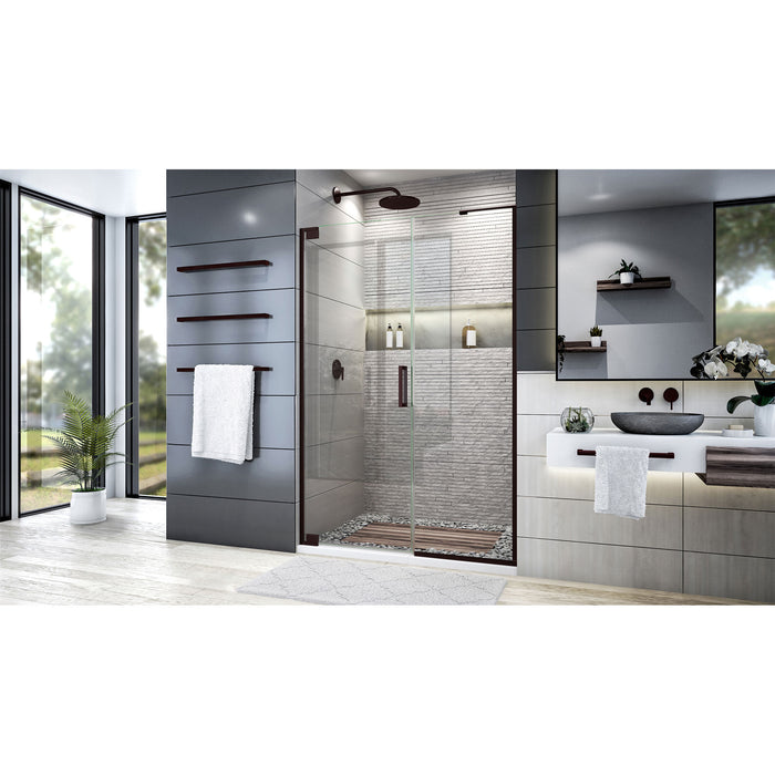 DreamLine SHDR-4452225-06 Elegance Plus 51 3/4 -52 1/2"W x 72"H Frameless Pivot Shower Door in Oil Rubbed Bronze