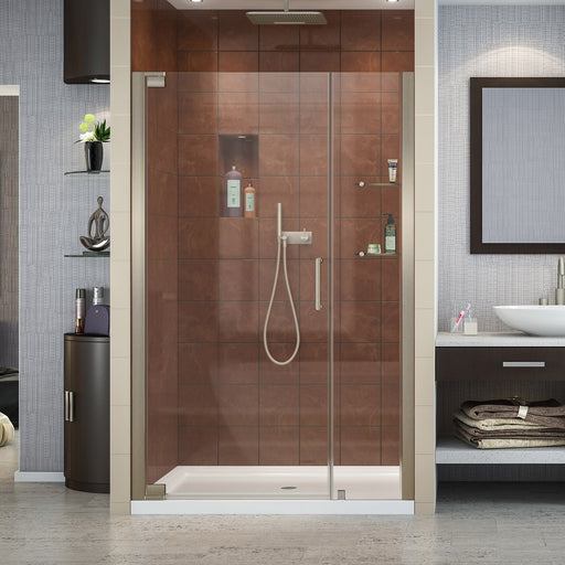 DreamLine SHDR-4139720-04 Elegance 39-41"W x 72"H Frameless Pivot Shower Door in Brushed Nickel - Bath4All