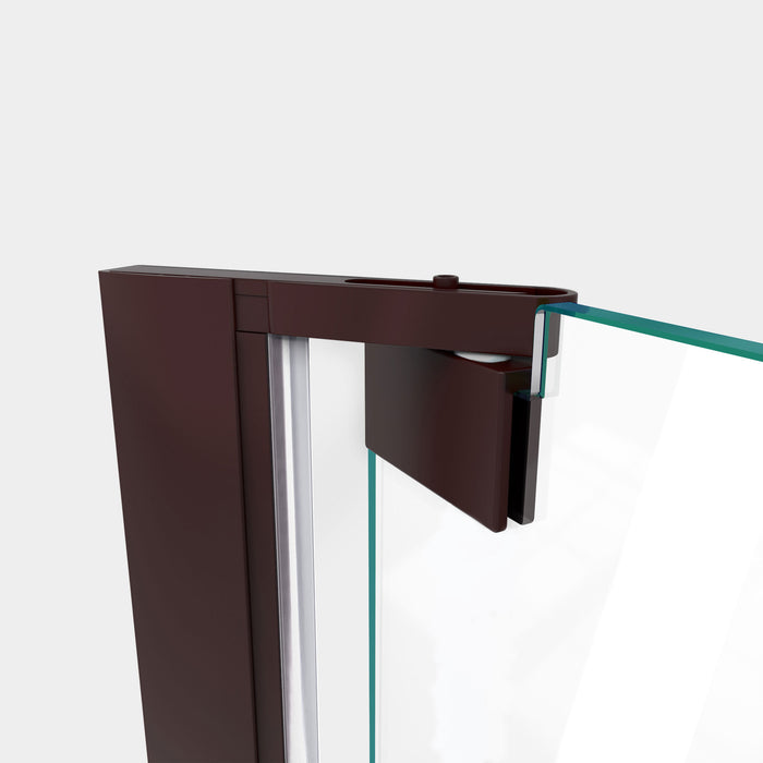 DreamLine SHDR-443400-06 Elegance Plus 34-34 1/2"W x 72"H Frameless Pivot Shower Door in Oil Rubbed Bronze
