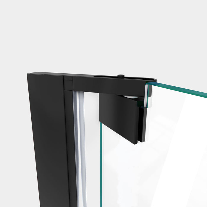 DreamLine SHDR-4334120-09 Elegance-LS 44 - 46"W x 72"H Frameless Pivot Shower Door in Satin Black
