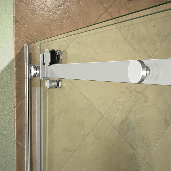 DreamLine SHDR-64606210-08 Enigma Air 56-60"W x 62"H Frameless Sliding Tub Door in Polished Stainless Steel