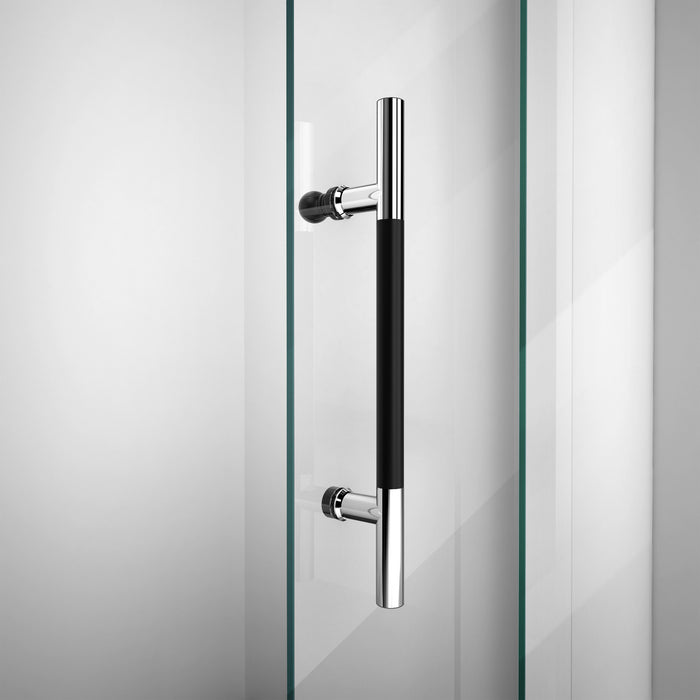 DreamLine SHDR-61607610-18 Enigma-XT 56-60"W x 76"H Fully Frameless Sliding Shower Door in Tuxedo Finish