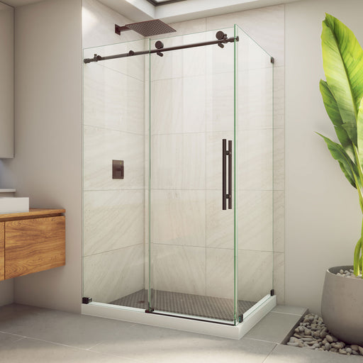 DreamLine SE6148F320VDX06 Enigma-X Clear Sliding Shower Enclosure in Oil Rubbed Bronze