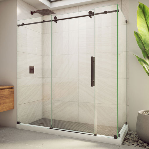 DreamLine SE6172F320VDX06 Enigma-X Clear Sliding Shower Enclosure in Oil Rubbed Bronze