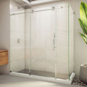 DreamLine SE6172F320VDX08 Enigma-X Clear Sliding Shower Enclosure in Polished Stainless Steel