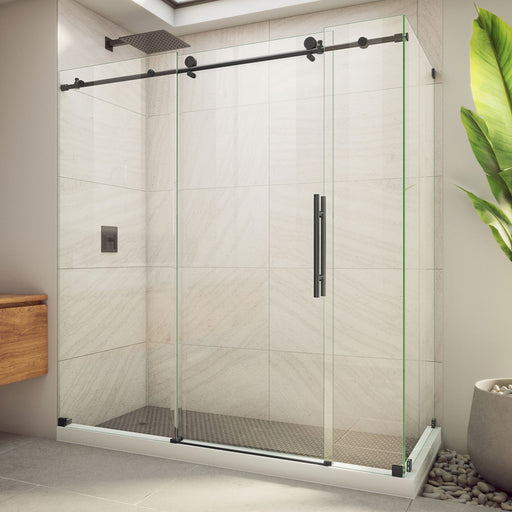 DreamLine SE6172F320VDX09 Enigma-X Clear Sliding Shower Enclosure in Satin Black