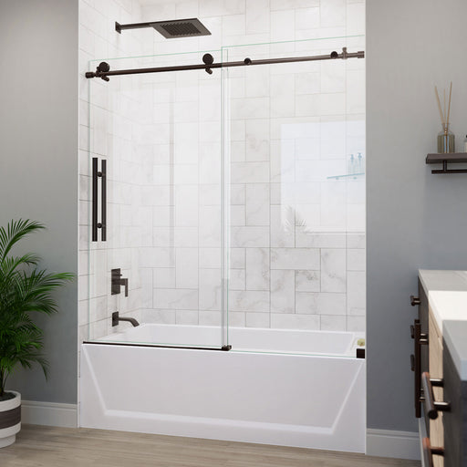 DreamLine TD61600620VDX06 Enigma-X Clear Sliding Tub Door in Oil Rubbed Bronze