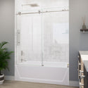 DreamLine TD61600620VDX07 Enigma-X Clear Sliding Tub Door in Brushed Stainless Steel
