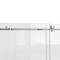 DreamLine SHDR-61487610-08 Enigma-X 44-48"W x 76"H Fully Frameless Sliding Shower Door in Polished Stainless Steel - Bath4All