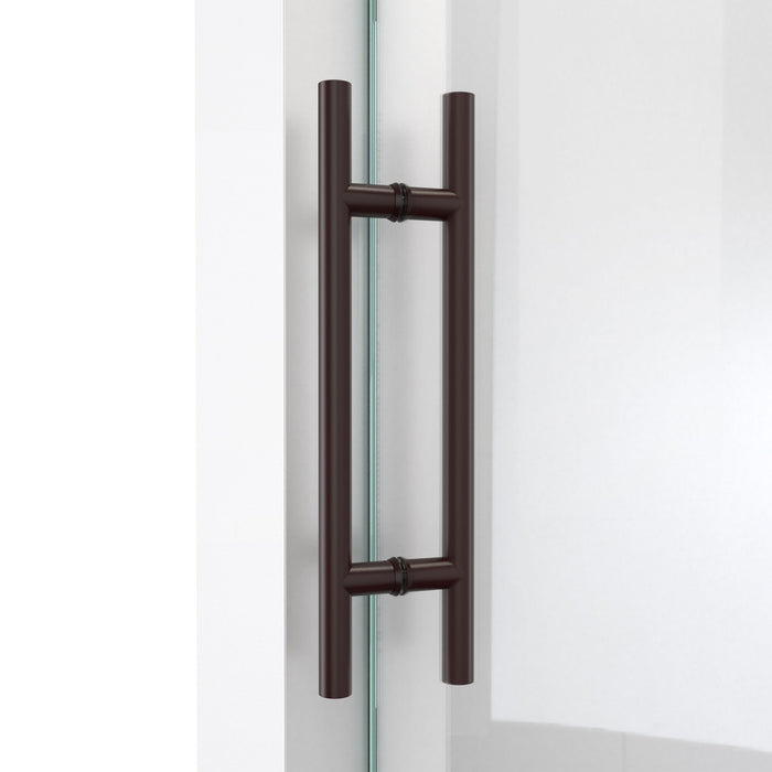 DreamLine SD61720760VDX06 Enigma-X 68-72"W x 76"H Clear Sliding Shower Door in Oil Rubbed Bronze