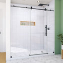 DreamLine SD61720760VDX09 Enigma-X Fully Clear Sliding Shower Door in Satin Black