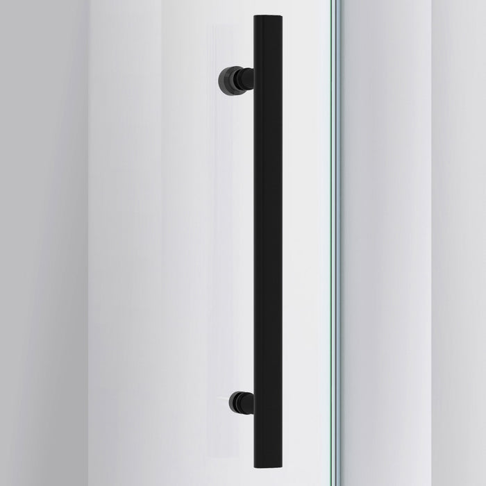 DreamLine SHDR-64487610-09 Enigma Air 44-48" W x 76" H Frameless Sliding Shower Door in Satin Black