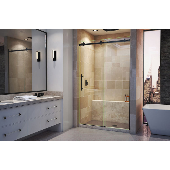 DreamLine SHDR-64487610-09 Enigma Air 44-48" W x 76" H Frameless Sliding Shower Door in Satin Black